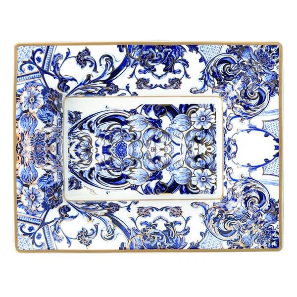 Roberto Cavalli Azulejos Large Rectangular Tray