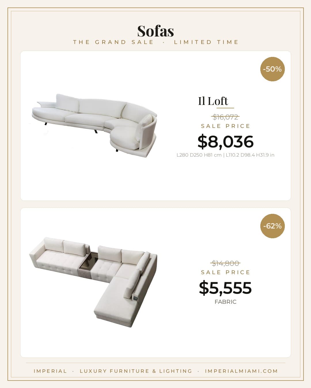 Sofas sale piece