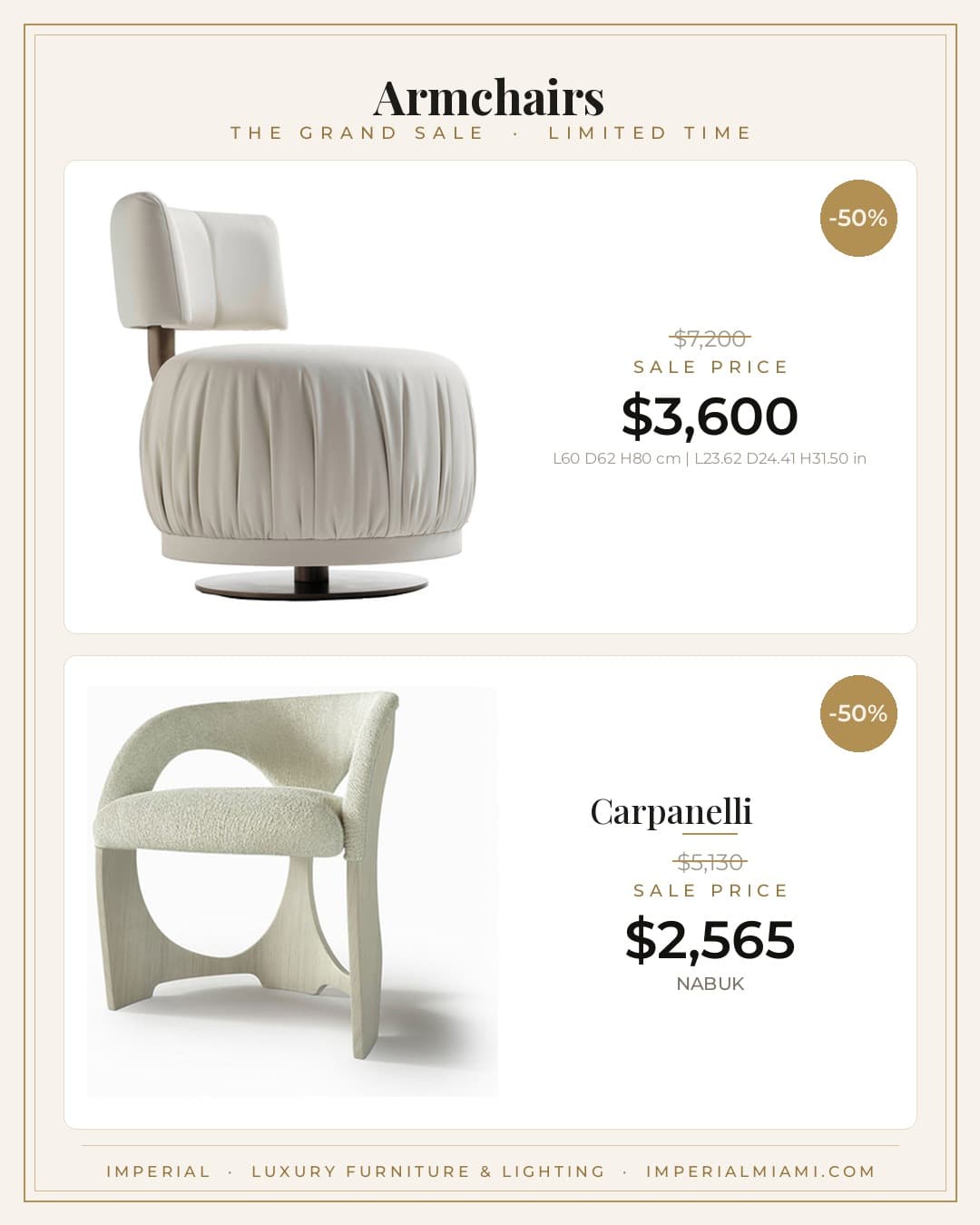 Armchairs sale piece
