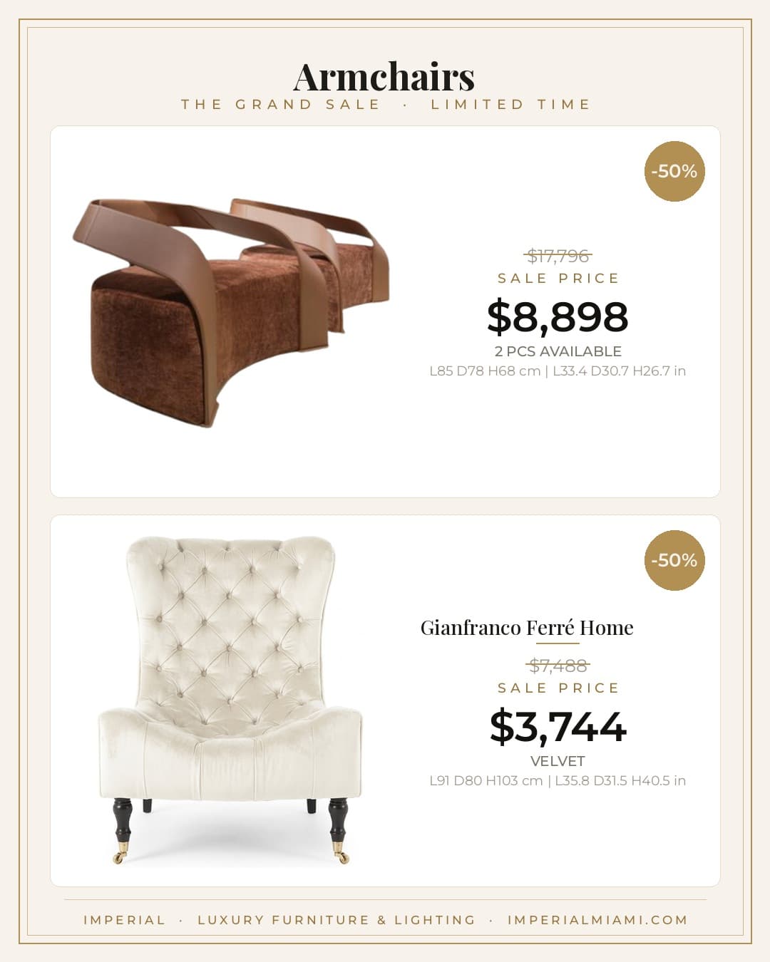 Armchairs sale piece