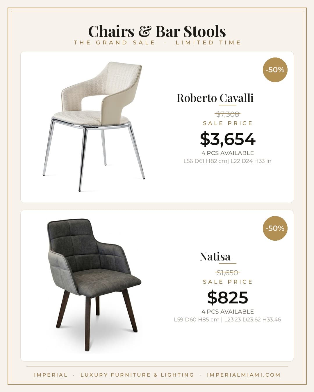 Chairs & Bar Stools sale piece