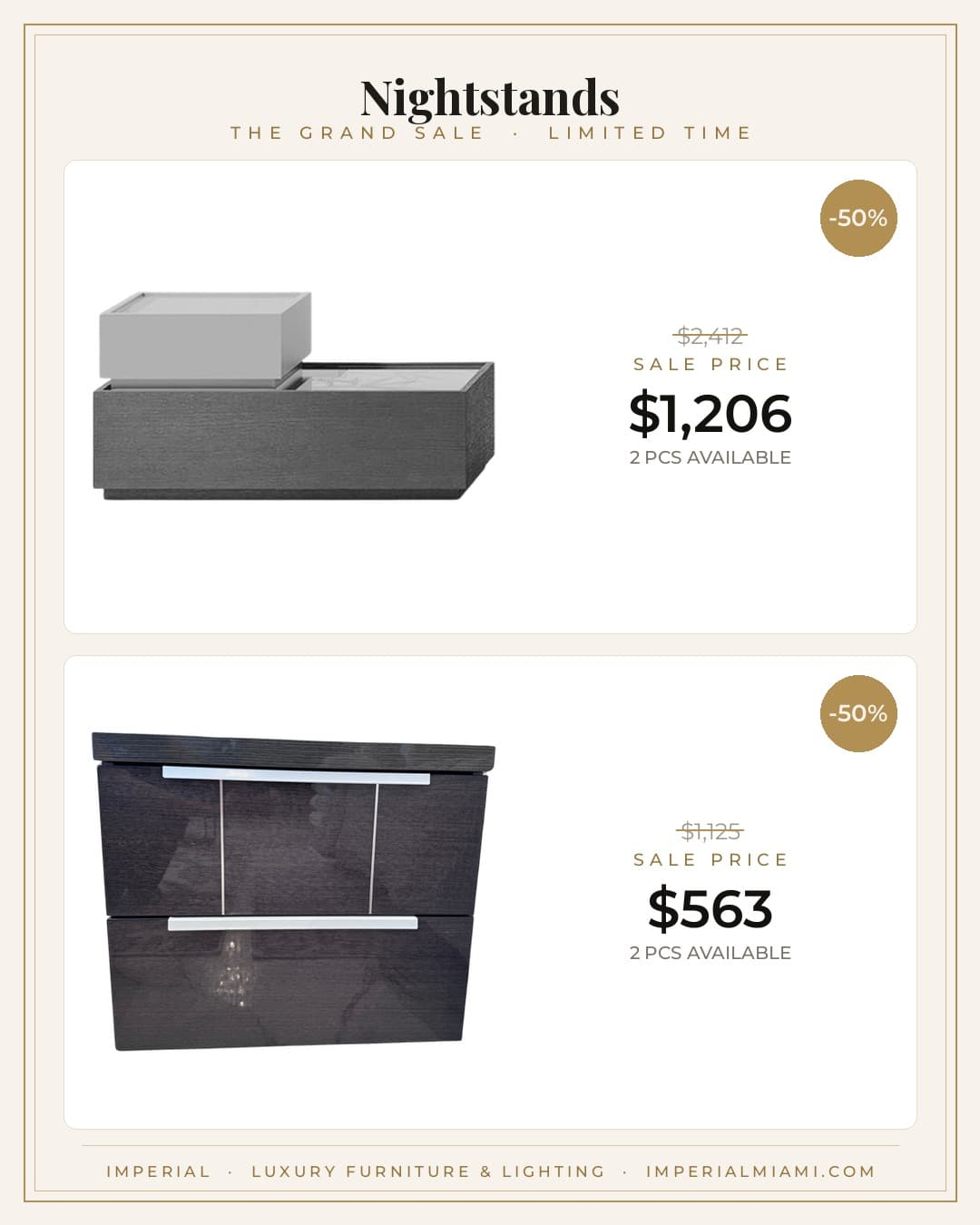 Nightstands sale piece