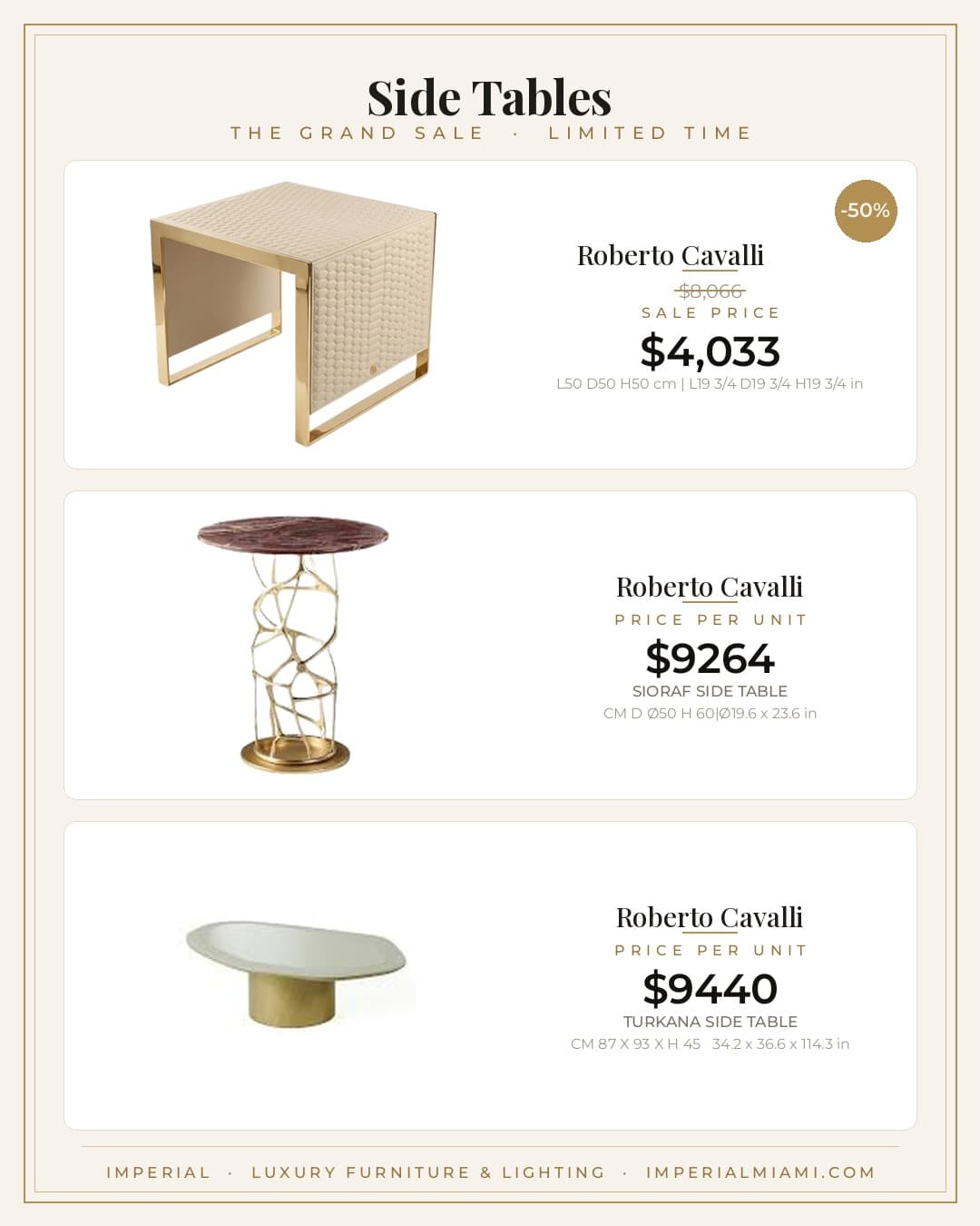 Side Tables sale piece