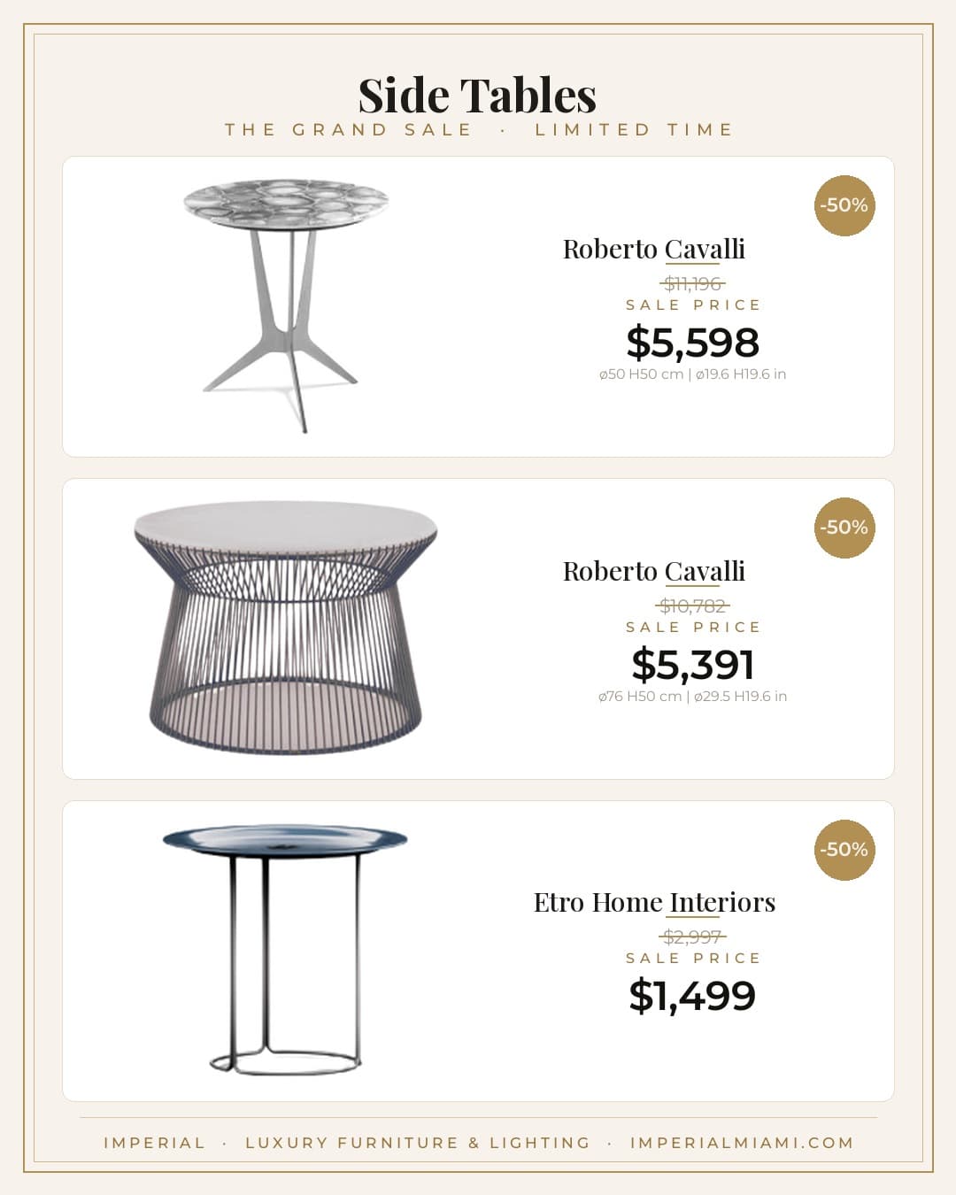 Side Tables sale piece