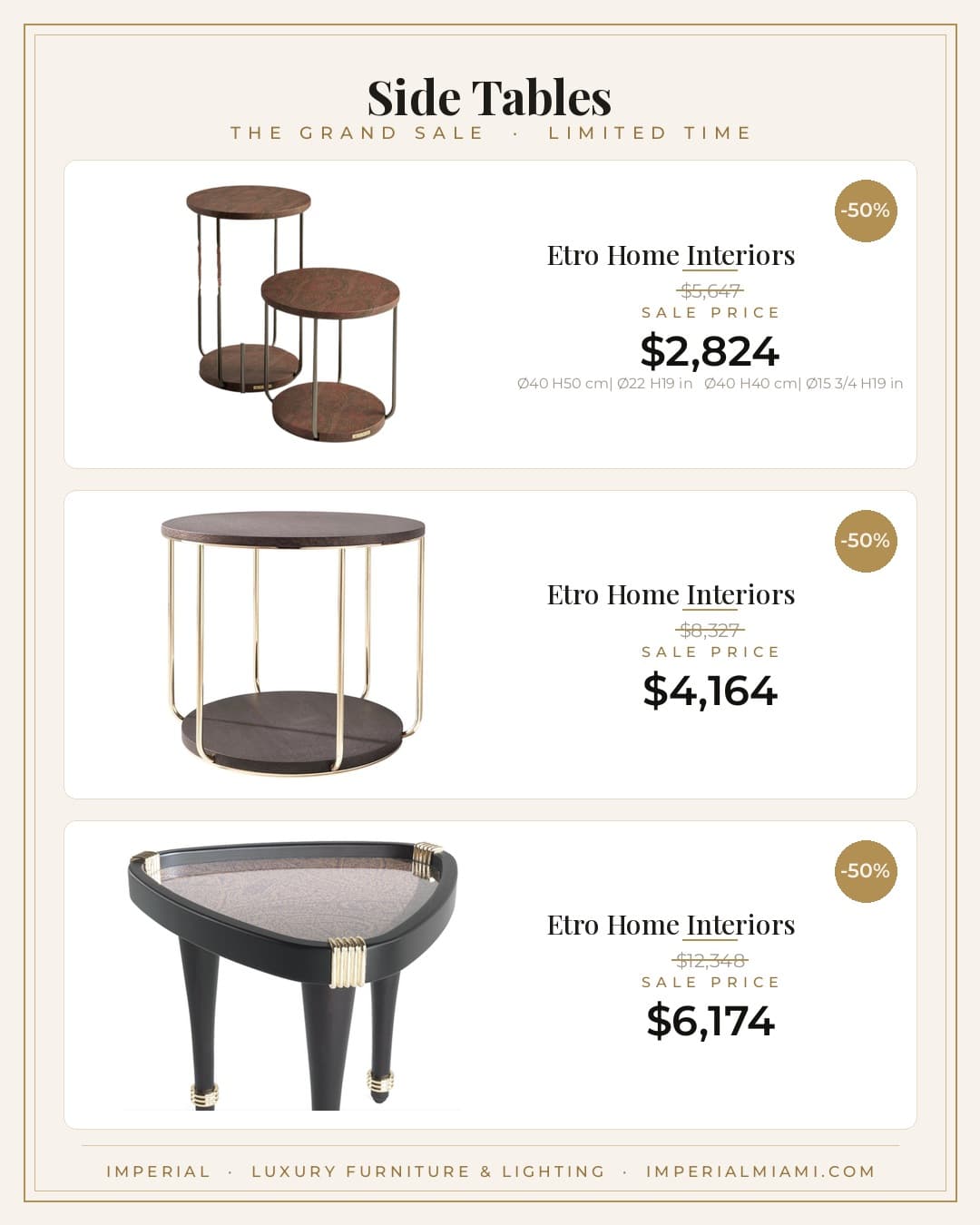 Side Tables sale piece