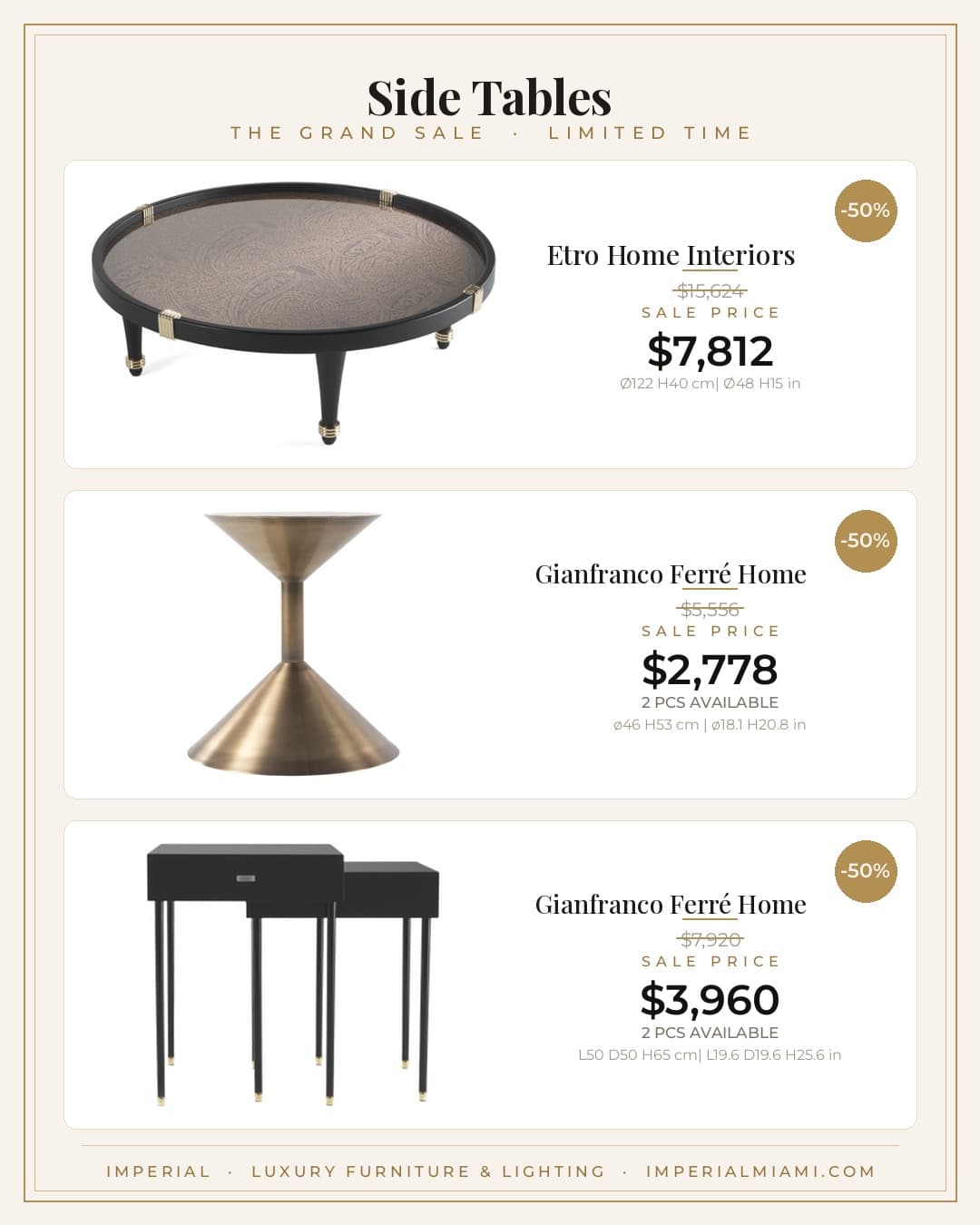 Side Tables sale piece