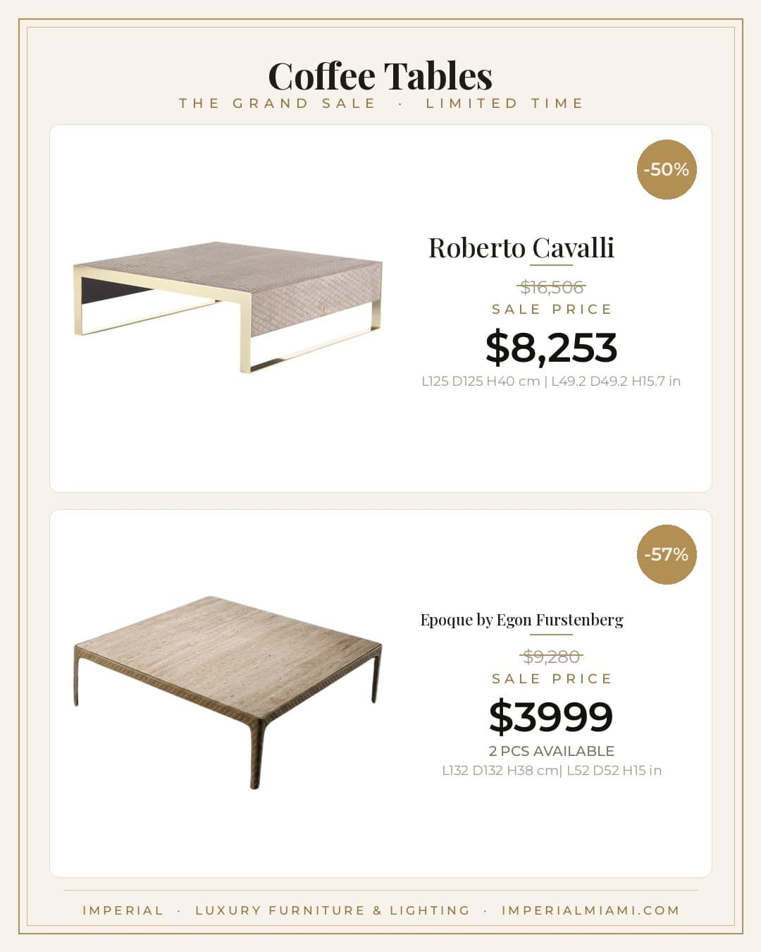 Coffee Tables sale piece
