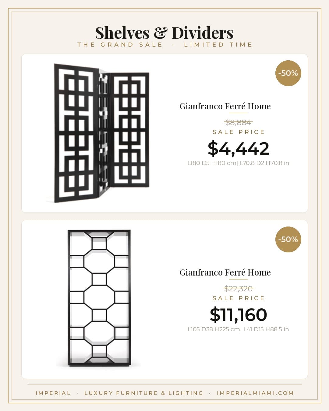 Dividers sale piece