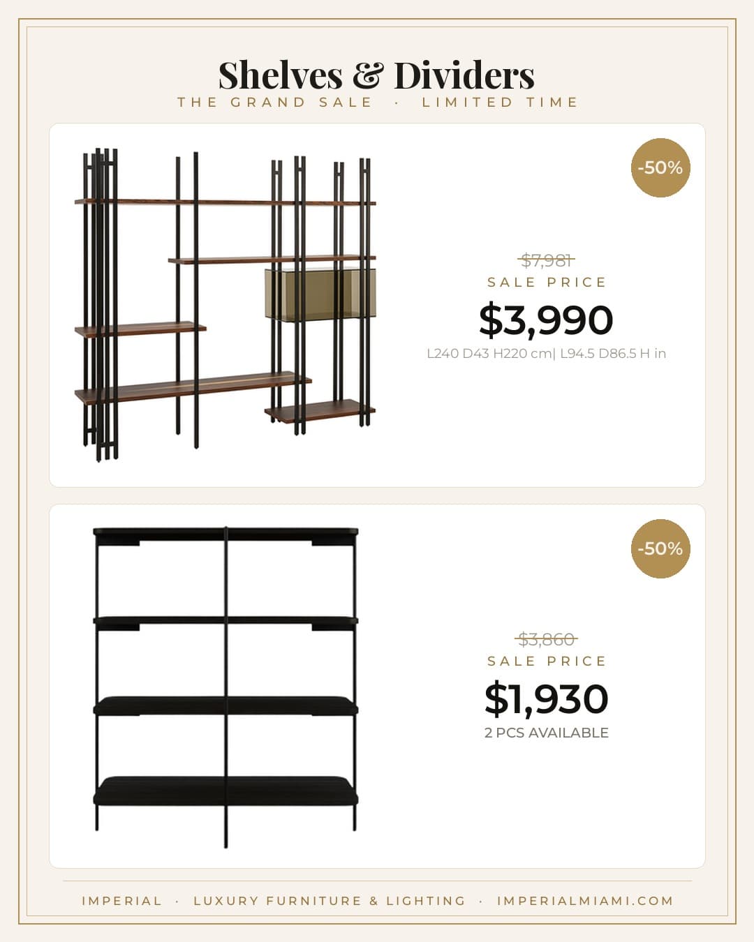 Dividers sale piece