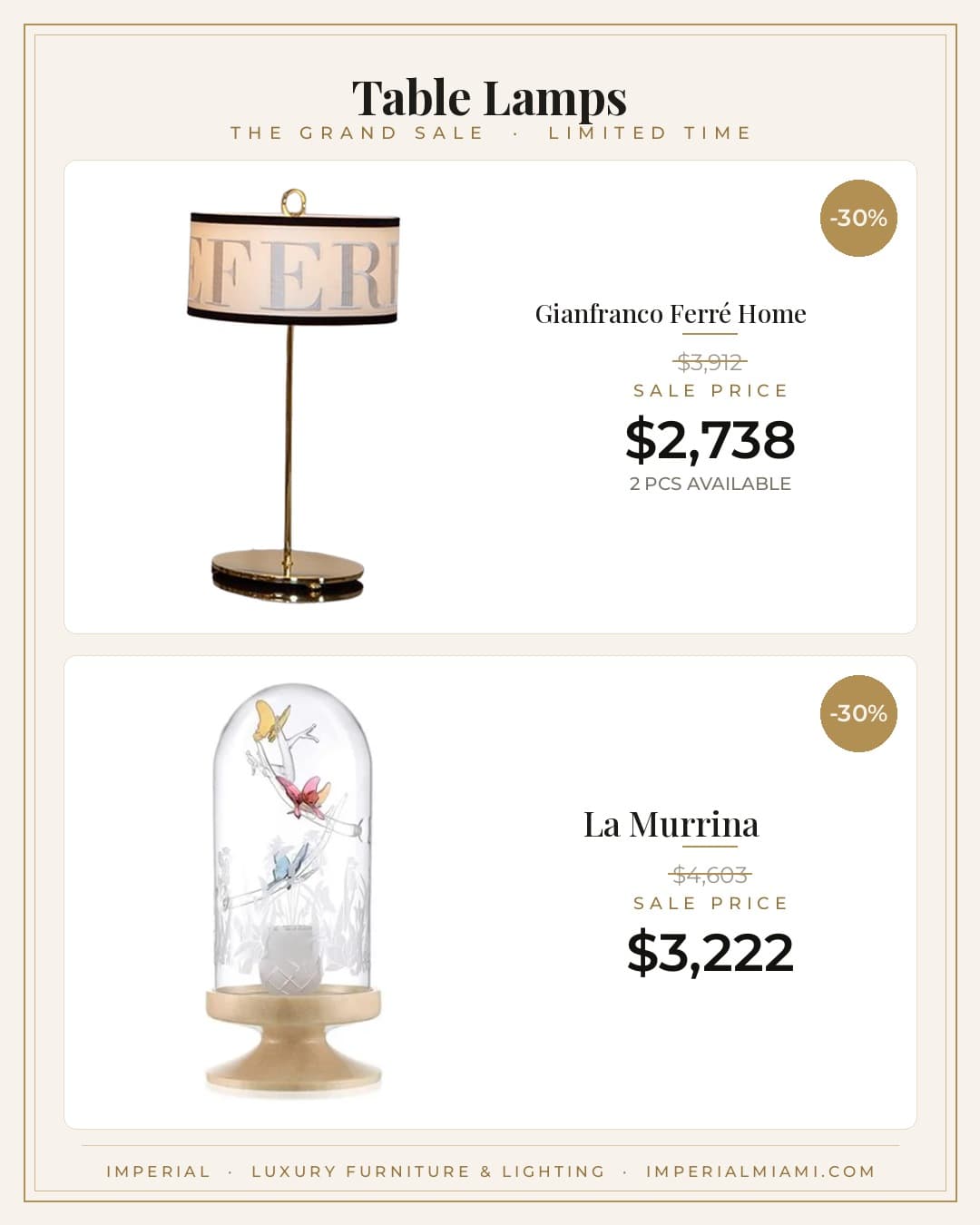 Table Lamps sale piece