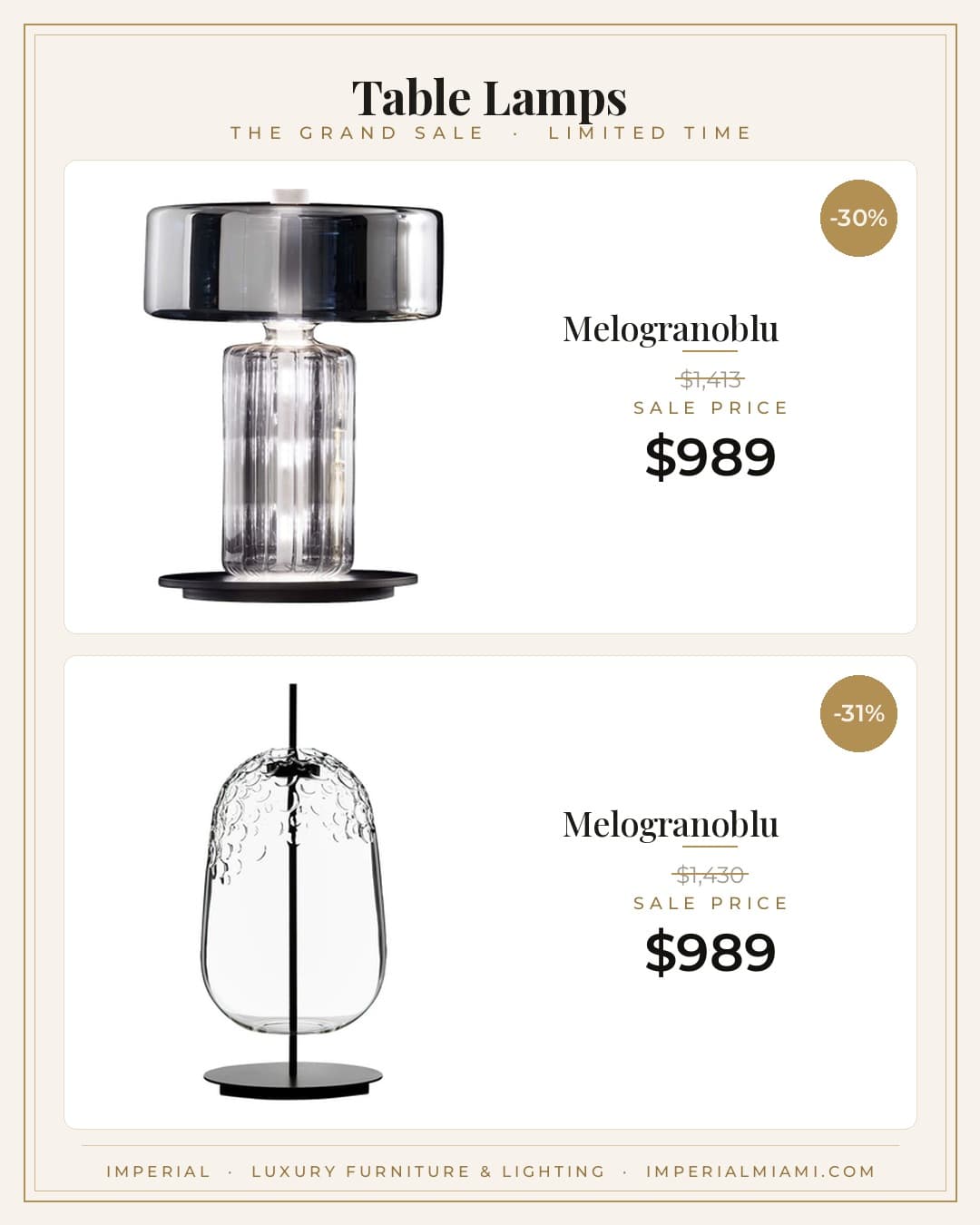 Table Lamps sale piece