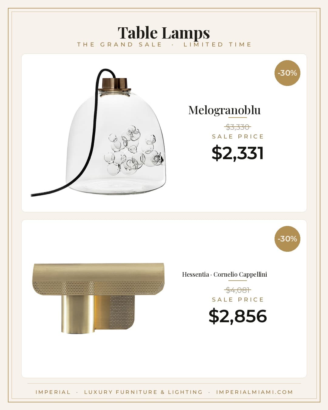 Table Lamps sale piece