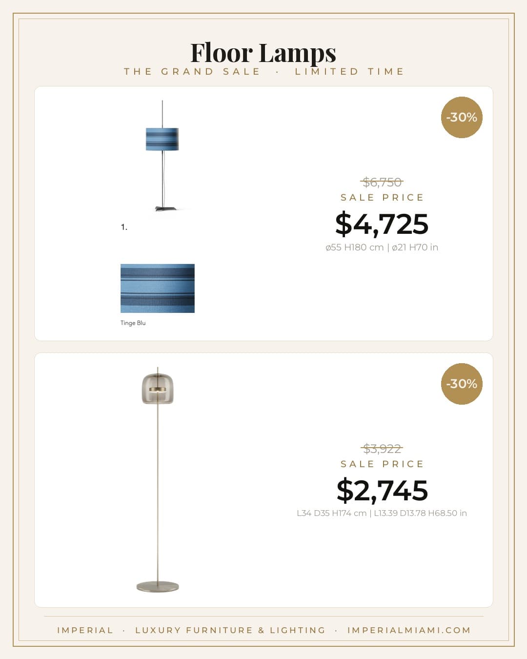 Floor Lamps sale piece